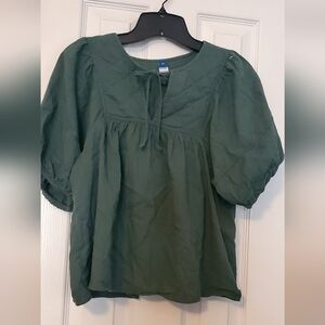 Old Navy Forest Green Women's Blouse